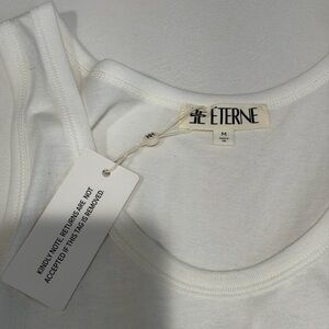 NWT Eterne white tunic / tank top / cover up